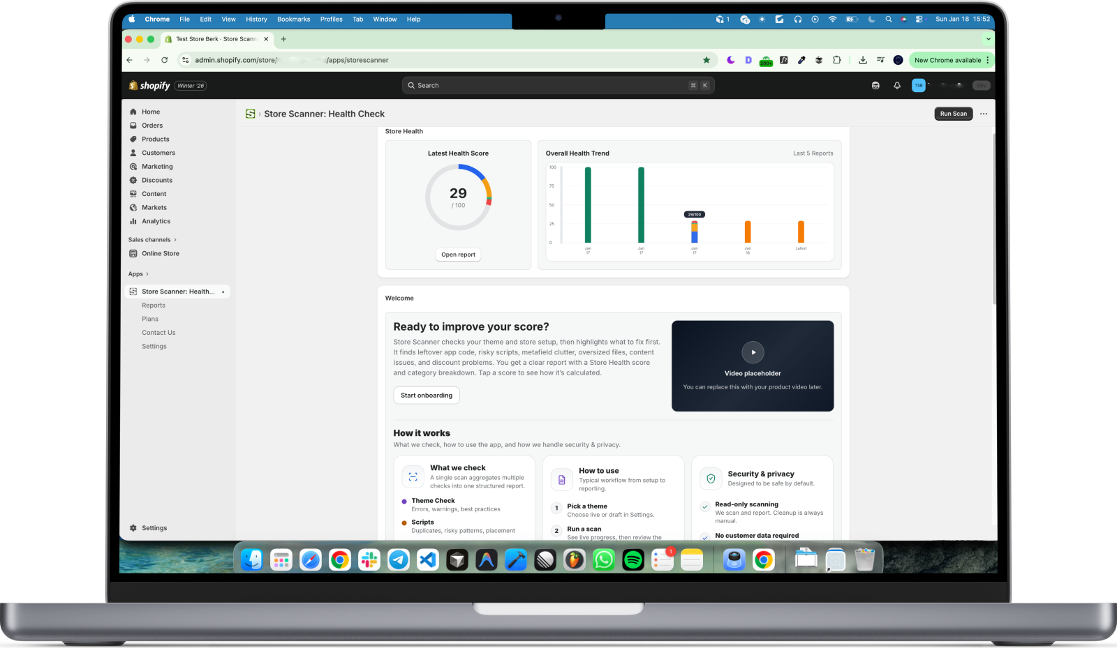 Store Scanner app preview